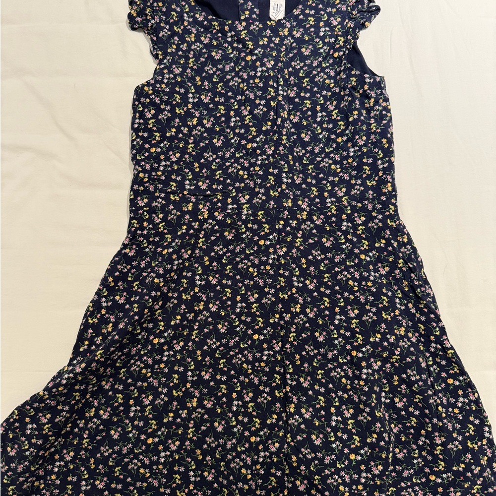 GAP Floral Kids Dress - Navy and Multicolor